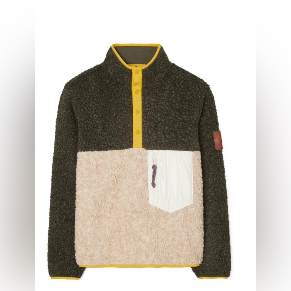 Tory Sport Black and Cream Fleece Jacket